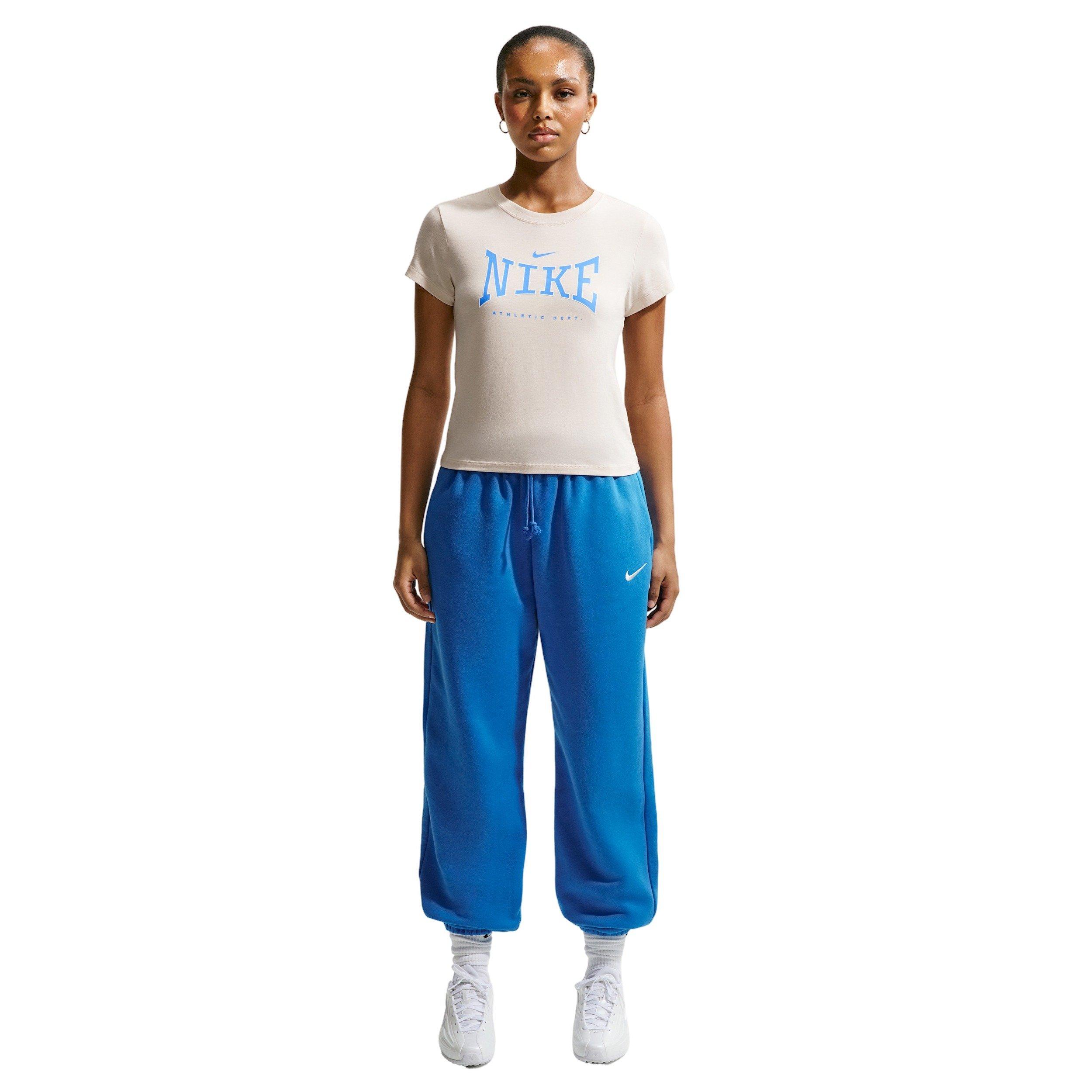 Nike Women's Sportswear Phoenix Fleece High-Waisted Oversized Sweatpants - BLUE